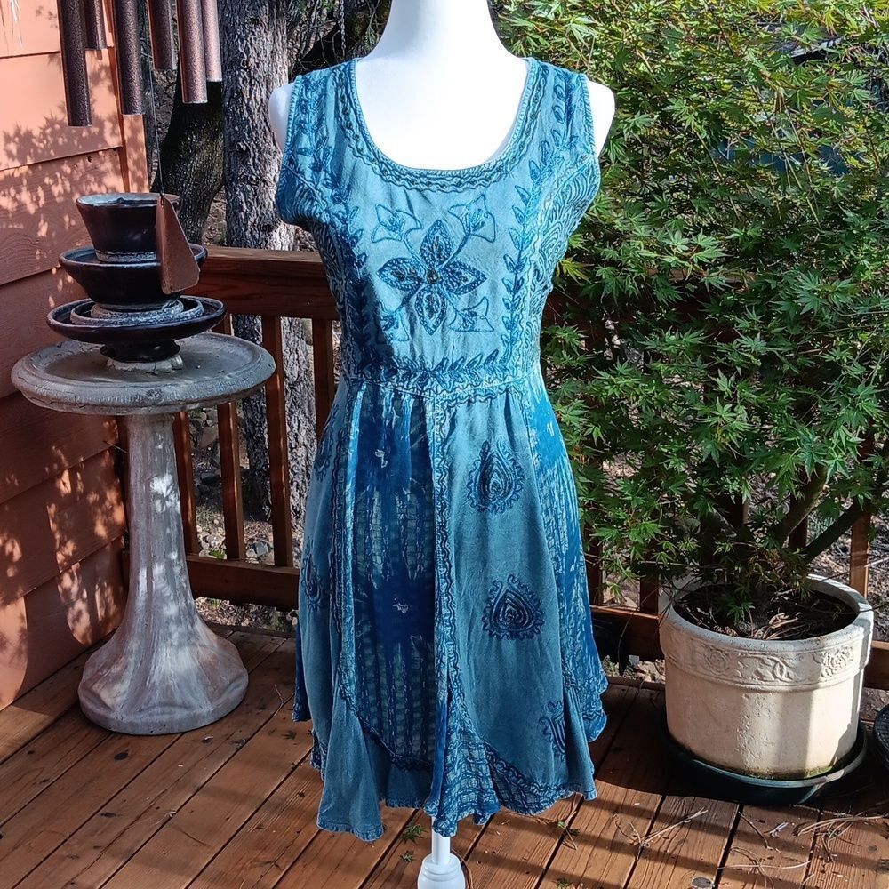 Unbranded Paneled Shift Dress. Bohemian. Hippie